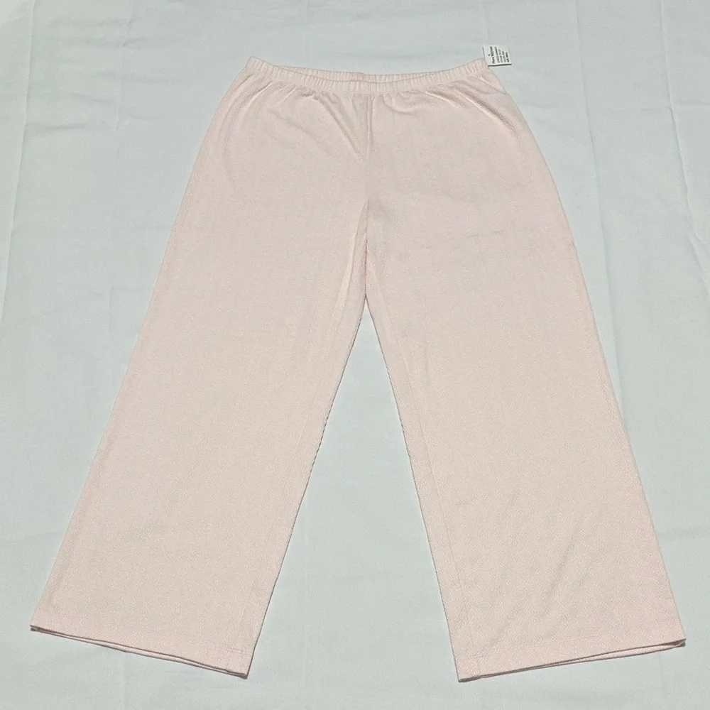 FLORA BY FLORA NIKROOZ Pink 2pc Luisa Textured Notch Collar Pajama Set